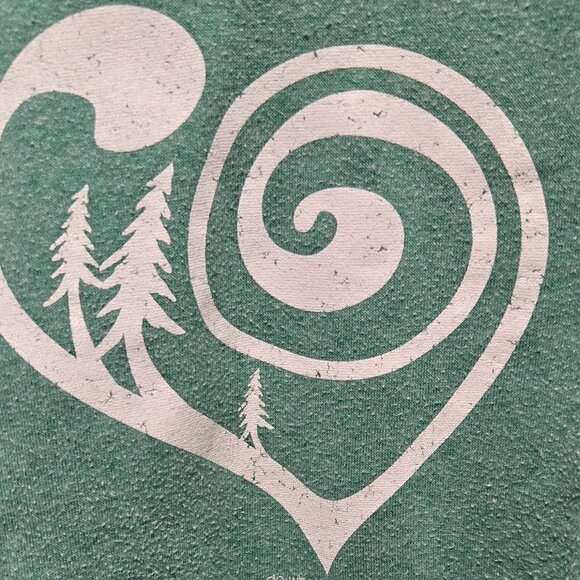 Green Sweatshirt Loved (M) Idaho with Heart - Picture 2 of 5